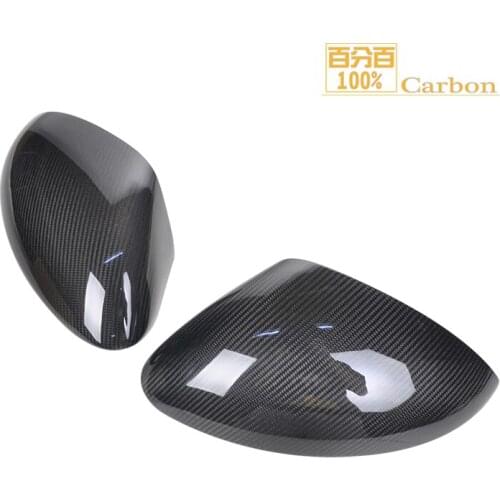 100% Real Carbon Fiber Rearview Mirror Cover Caps Fit for Alfa Romeo Stelvio SUV 2017 - 2019