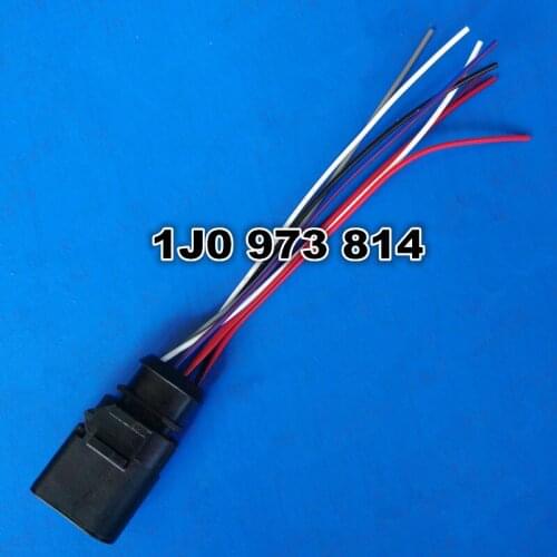 2/4/10pcs/lot 8 Pin/Way 1.5mm Door Lock Block Socket Connector Plug With Cable Pigtail For Audi A4 A5 A6 A8 TT Golf JettaPassat