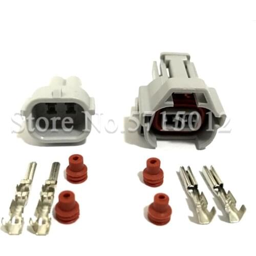 2 Ways Female Male Methanol Conversion Wire Connector 6189-0060 6180-2405 For Nippon Denso Fuel Injector