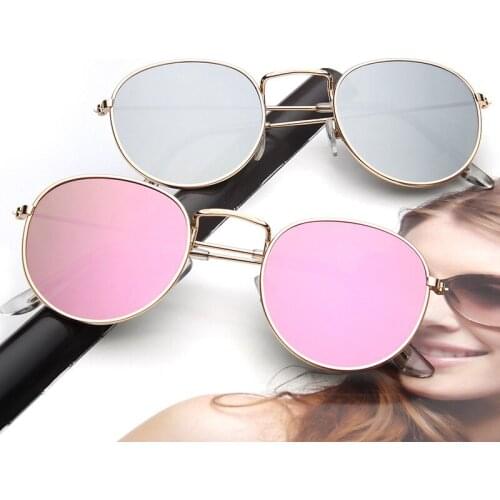 2021 Luxury Retro Round Sunglasses Women Brand Designer Female Sunglass AS023
