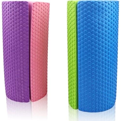 30cm/45cm Half Round EVA Massage Foam Roller Yoga Pilates Fitness Equipment Balance Pad Yoga Blocks With Massage Floating Point