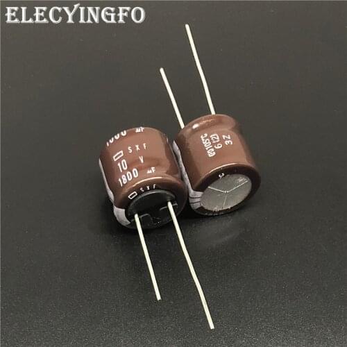 50pcs 1800uF 10V1800UF NCC SXF Series 16x15mm Low impedance long life 10V1800uF Power supply Capacitor