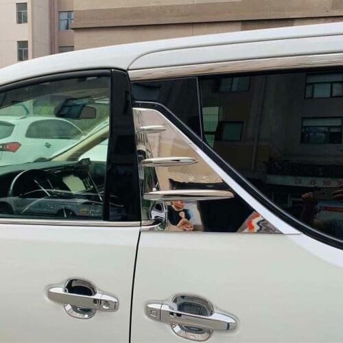 Car Exterior Accessories B Pillar Trim Rear Window Quarter Cover Garnish For Toyota Alphard Vellfire 3rd Gen 2016 2017 2018 2019