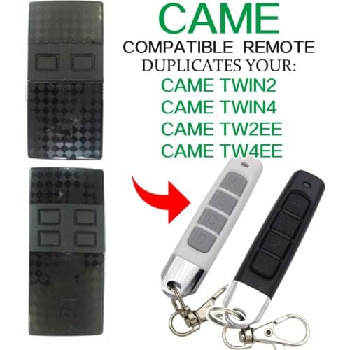 Copy CAME TWIN2 TWIN4 TW2EE TW4EE Remote Control 433.92mhz Copy Compatible Garage Door CAME TWIN2 TW2EE 433mhz Remote Control