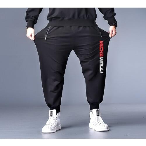 7XL 6XL XXXXL Plus Size Men Spring Print Streetwear 2020 Harem Pants Mens Collage Casual Hip Hop Sweatpants Male Trousers