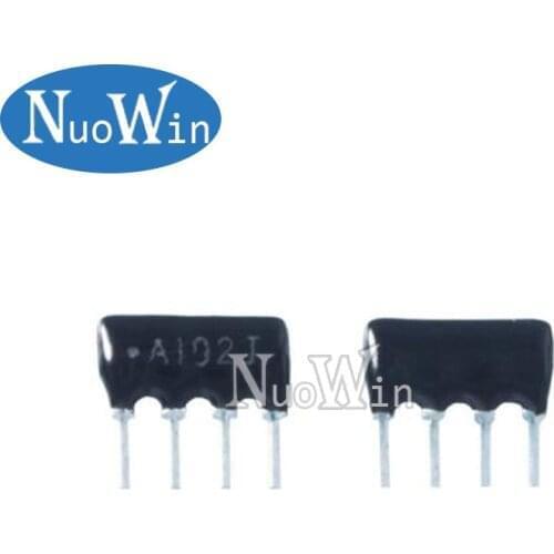 20pcs DIP exclusion Network Resistor array 4pin 1K 2.2K 3.3K 5.1K 10K 15K ohm