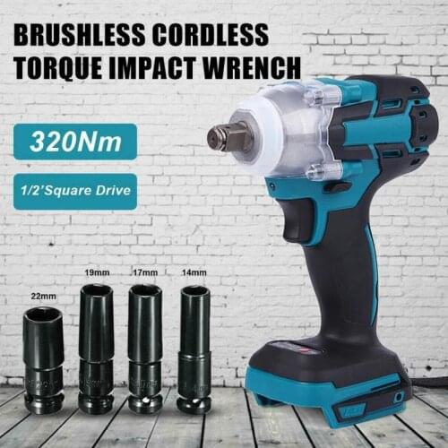Dreamburgh Electric Wrench Cordless Screwdriver Power Tool Cordless Drill Brushless Impact Driver Wrench for 18V Makita Battery