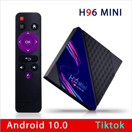 Set top H96 Mini TV Box Media Player Android 10.0 4K 3D Google Play Netflix WIFI 2.4G RK3228A 1G 8G 2G 16G Youtube Media Player