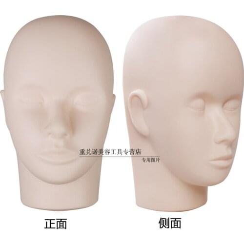 Eyelash Extension Practice Kit Mannequin Training Head Aid +Free 10 Strip Lashes