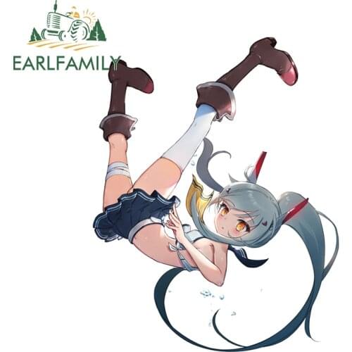EARLFAMILY 13cm x 10.2cm for Azur Lane Vinyl Car Stickers Kids Room Camper Family Vinyl Material Scratch-proof Window Decal