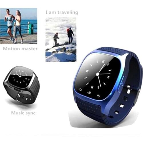 Waterproof Smartwatches M26 Bluetooth Smart Watch Music LED For Pedometer Phone With IOS Player Alitmeter Android Smart Apple