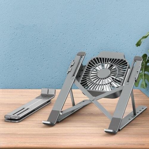 2Pcs/Set Computer Stand Triangle Stability Multi-functional Portable Space-saving Six Gears Adjustment Hollow-out Design Noteboo
