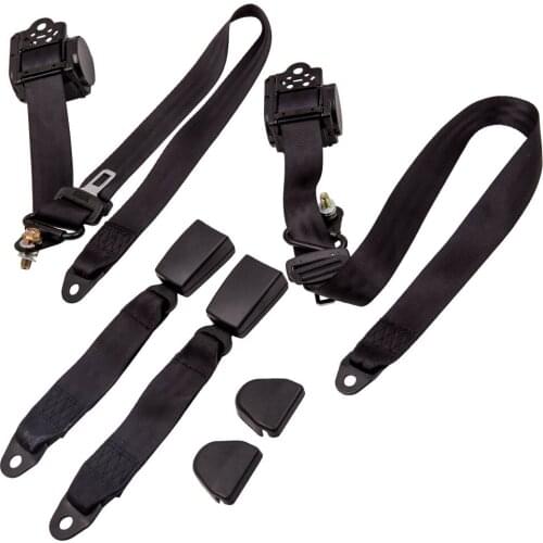 3 Point Retractable Seat Belts Universal for Jeep CJ YJ Wrangler 1982-1995