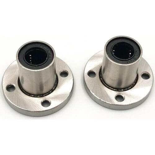 4pcs/Lot LMF10UU LMF10 Round Flange Linear Bearing Motion Ball Bushing 10x19x29mm for 10mm Linear Shaft Rod CNC Parts