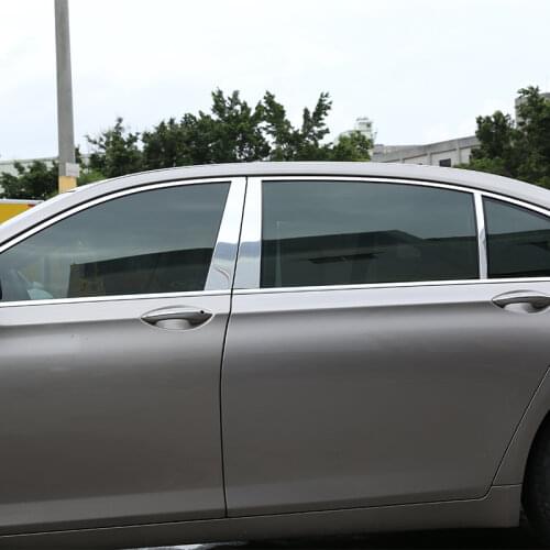 Aluminum Alloy Car Styling B C Window Pillar Post Kit Cover Trim for BMW 7 Series 730li 740li 750 2008-2020 Car Accessories 6Pcs