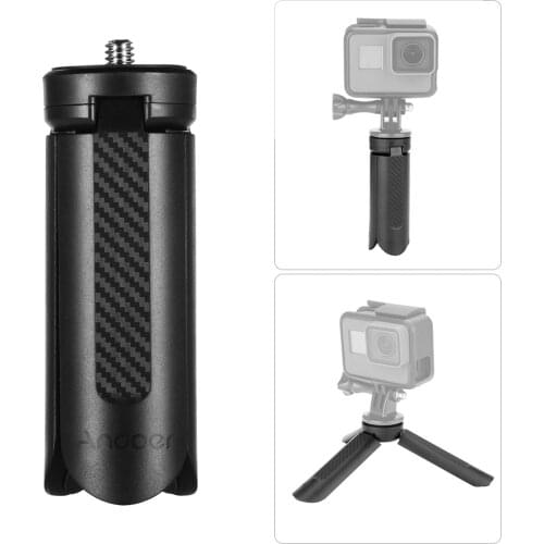 Andoer MT-05 Mini Desk Tripod Stand 1/4 Inch Screw for Camera Smartphone Action Camera Stabilizer Video Recording Live Stream