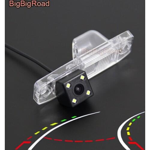 BigBigRoad Car Intelligent Dynamic Trajectory Tracks Rear View Camera For Hyundai Accent sonata Sorento Elantra Terracan Tucson