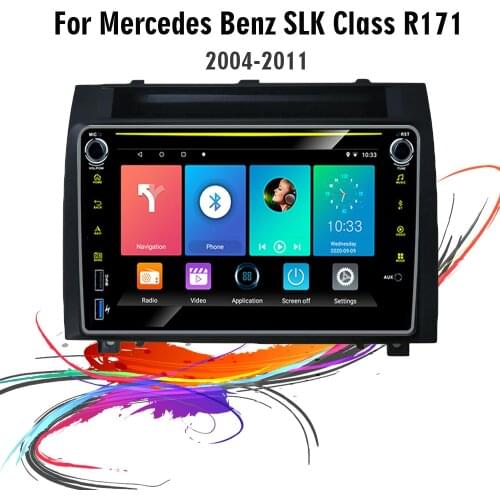 Eastereggs For Mercedes-Benz SLK Class R171 2004 - 2011 2 Din 8" Car Multimedia Player Android GPS Navigation Head Unit