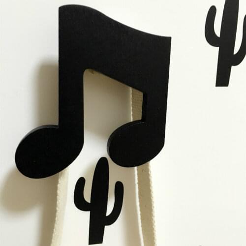 Wall Hook Decoration Wooden Door Hooks Fridge Kitchen Room Decor Refrigerator Wood Hooks 3D Sticker Kids Room Adornment