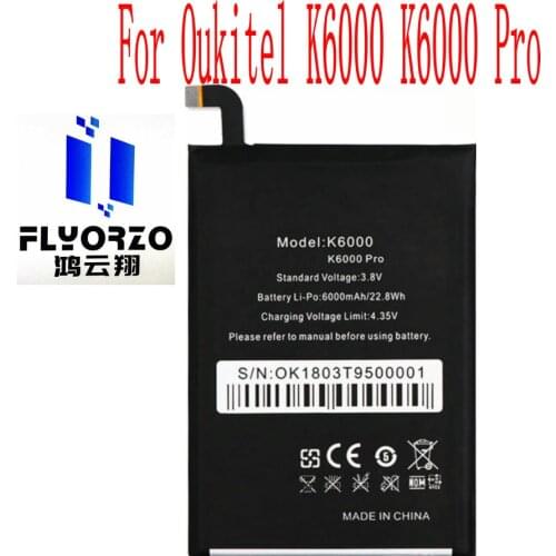Аккумуляторы для телефонов Oukitel K6000 Pro FLYORZO China At AliExpress