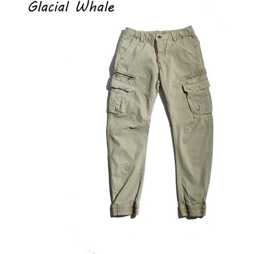 GlacialWhale Mens Cargo Pants Men Fashion 2021 New Joggers Male Hip Hop Japanese Streetwear Trousers Jogging Khaki Pants For Men
