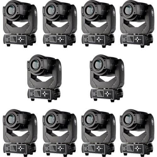 10pcs/lot High Power 90W Gobo LED Moving Head 3 Face Prism DMX512 Controller LCD Display DJ spot light for Stage Discos Club