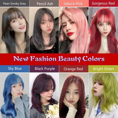 2021 New Fashion Hair Coloring Cream Beauty Color Hair Dye Cream Permanent Colorant In Salon Barber Pigment