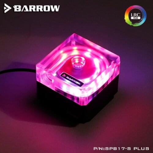 Barrow SPB17-S-PLUS, PLUS Version 17W PWM Pumps, LRC 2.0 With Aluminum Radiator Cover barrow water cooling