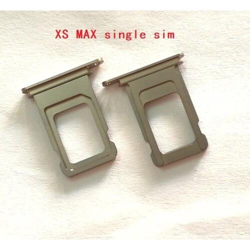50PCS For Apple iPhone XR XS XS Max SIM Card Tray Reader Connector Socket Holder Slot Replacement Parts