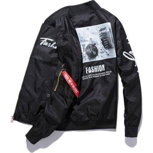 2021 Autumn Mens Air Force Pilot Bomber Jackets Korean Embroidery Couple Baseball Uniform Coat Spring Top Military Army Jacket