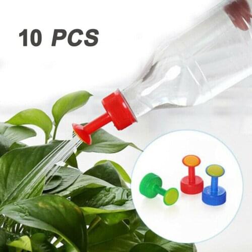 10pcs Water Bottle Nozzle Spraying Head Bonsai Watering Tool Plant Sprinkler Head Top Plastic Nozzle Watering Cans Shower