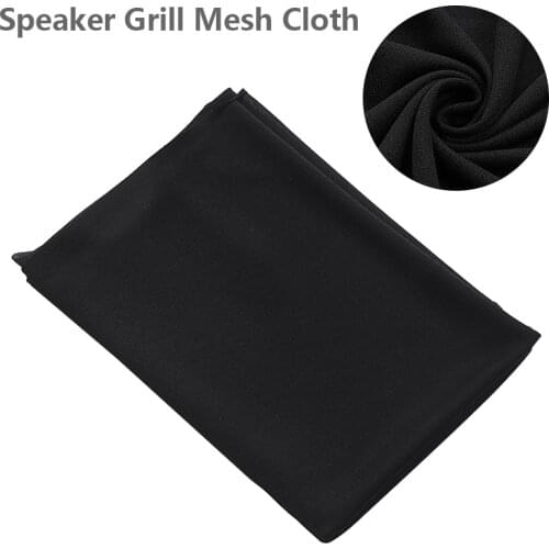 Newest Speaker Grill Cloth Speaker Mesh Cloths Dustproof Speaker Cover Mesh 1.6*0.5M Black Speakers Protective Accessories