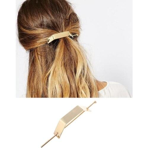 Punk Fashion Geometry Hair Clip Tiara Women Vintage Hairpin Barrette Headdress Hair Stick Fixing Hair Accessories Tool