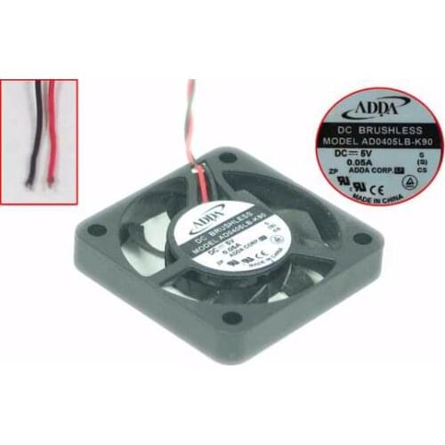 ADDA AD0405LB-K90 DC 5V 0.05A 40x40x7mm 2-wire Server Cooling Fan