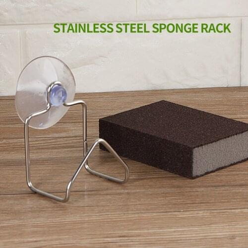 Hanging Organizer Stainless Steel Storage Rack Space-saving Draining Rack Kitchen Bathroom Small Wall Suction Storage Rack