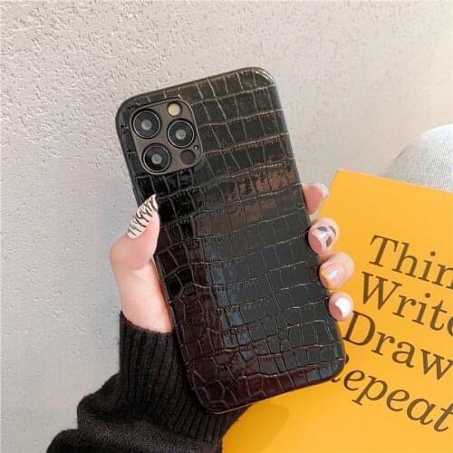 Luxury Crocodile pattern Ring Cover For iphone 11 Case For iphone 8 plus 7 6 6S 7 XR X XS Max ip12 pro max phone bags coque