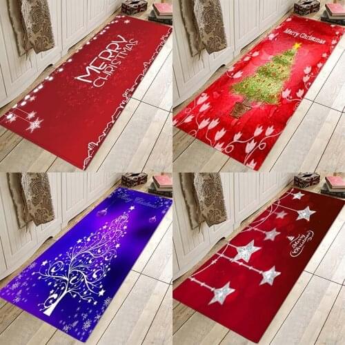 Christmas mat ,Christmas holiday mat, Christmas party mat, home flannel Anti-Slip absorbent soft mat