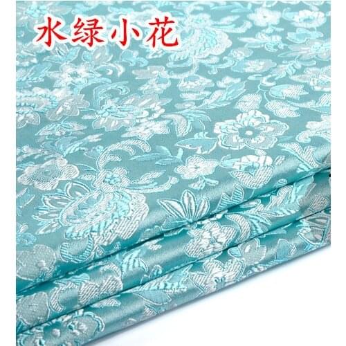 Blue floral Brocade Fabric Damask Jacquard Apparel Costume Upholstery Furnishing Curtain Material cushion fabric 75cm*50cm