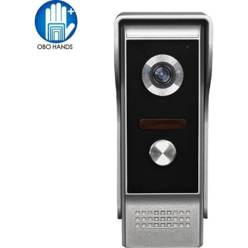 Wired 700TVL Video Door Phone Intercom LED Night Vision Camera Doorbell Button with Waterproof Cover for Home Security