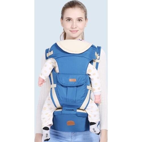 Breathable 9 in 1 Ergonomic Baby Carrier Infant Baby Backpack Hipseat Prevent O-type Legs Baby Carrier Wrap for Newborn 0-36M