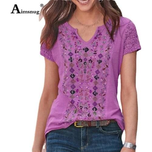 2021 Plus size 4xl 5xl Women New summer Bohemian Flower Print Tops Short Sleeve Elasticity Female T-Shirt Casual Loose Tee Shirt