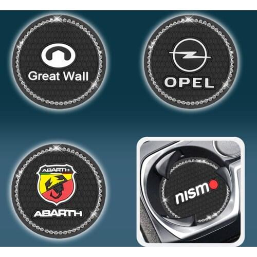 1/2pcs Car Non-Slip Coaster Water Cup Mat Auto Goods For Buick Regal Lacrosse Encore Enclave Envision Car Accessories Interior