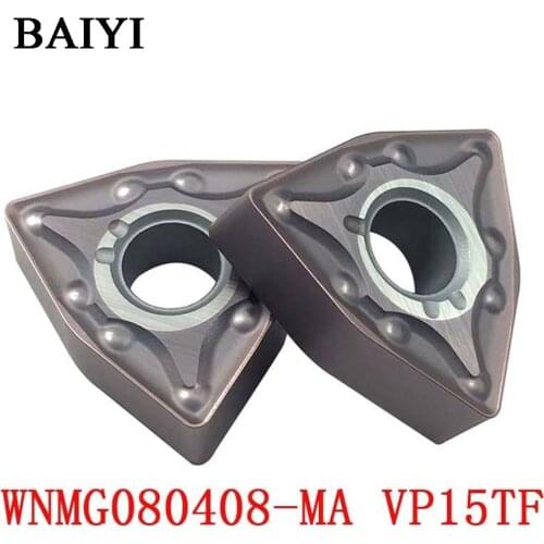 10PCS Authentic WNMG080408-MA VP15TF CNC Carbide turning insert lathe tool CNC blade For Lathe