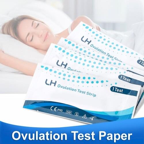 100 PCS LH Test Strips Self-test Ovulation Test Home Teste Embarazo Grossesse Pregnancy Rapid Test Detection Ship Fast Delivery