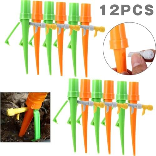 12PCS Drip Irrigation System Automatic Watering Spikes Device Irrigation for Plants Garden Tools Parts