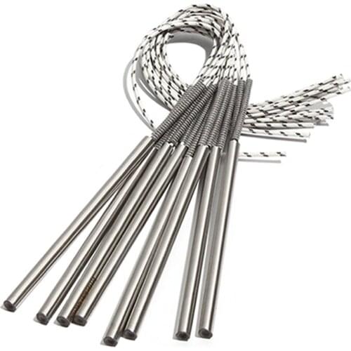 2PCS 10.5mm 225~255mm 316SUS Single Head Dual Heating Pipe 110V/220V/380V Tubular Heater 950W/980W/1000W/1050W Electric Element