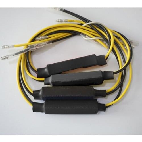 4Pcs Motorcycle Lights LED Decoder 12V HID Wire Connection Parts Adapter For Turn Signal Light Flashing Lamps Accessories