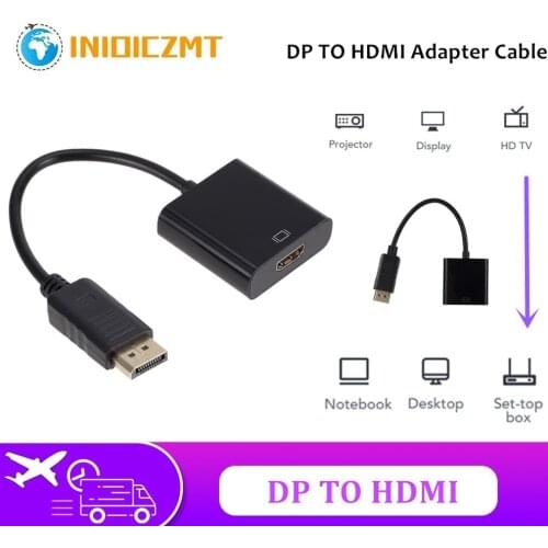 Male To Female DP to HDMI Adapter DP Male to HDMI Female Converter for PC Laptop Projector Display Port to HDMI Adapter