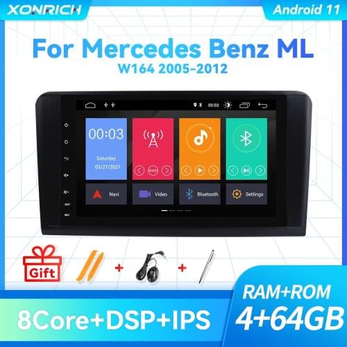 DSP 4GB2 Din Android 10 Car Radio For Mercedes ML W164 X164 ML350 ML300 GL500 ML320 ML280 GL350 autoradio Audio StereoNavigation
