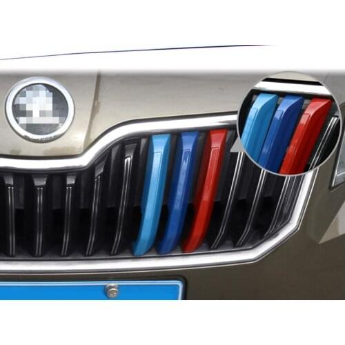 Auto grille trims for SKODA octavia 2018 2019, auto accessories,3 colors,car styling